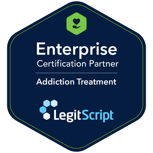 LegitScript Certified - Enterprise Certification Partner, Addiction Treatment